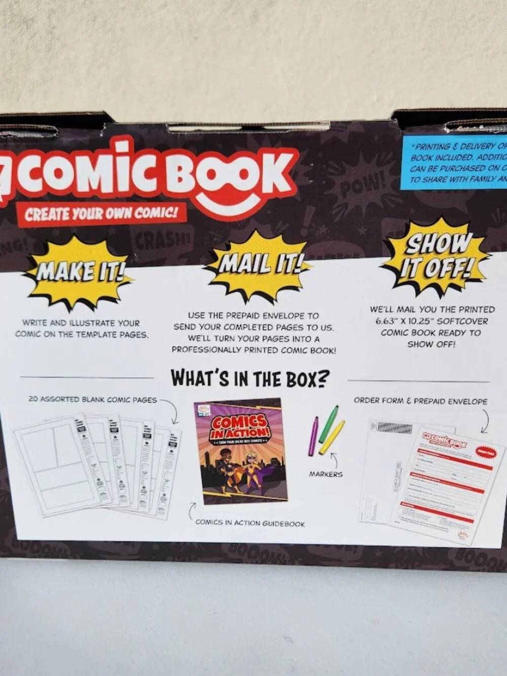 New Lulu Jr. My Comic Book making craft kit writing comicbook Published 6.75